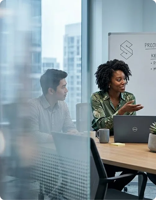 Salvum advisors reviewing a client's wealth plan